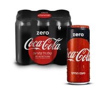 שישיית פחית קוקה קולה 330 מל