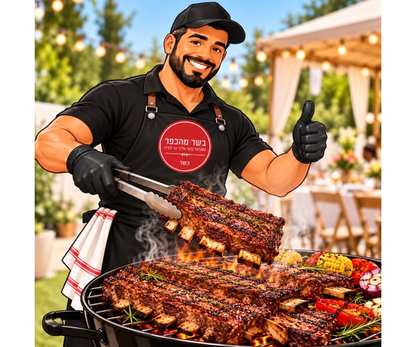  Asado-men כולל גריל אסאדו מקצועי ופחמים