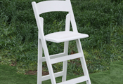 כסא בר לבן מתקפל